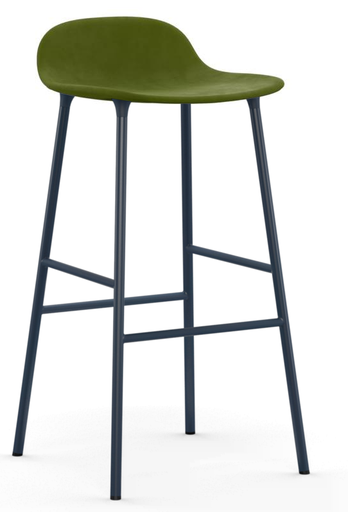Form Barstool 75 Steel / Black / Fabric Synergy col.48