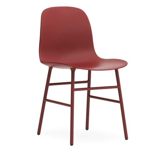 Form Dining Chair Steel / Red