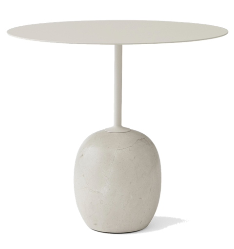 LN9 - Lato Table / Ivory White / Crema Diva marble