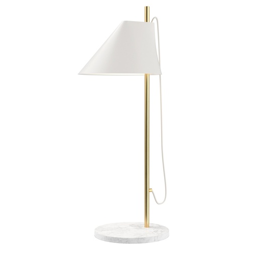 Yuh Table / White / Brass