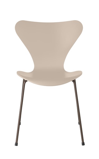 3107 - Series 7 Chair - Brown bronze - Lacquered Light Beige