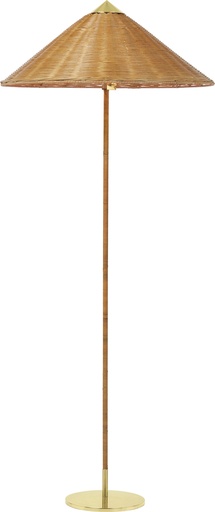 9602 Floor Lamp / Wicker Willow (UK plug)