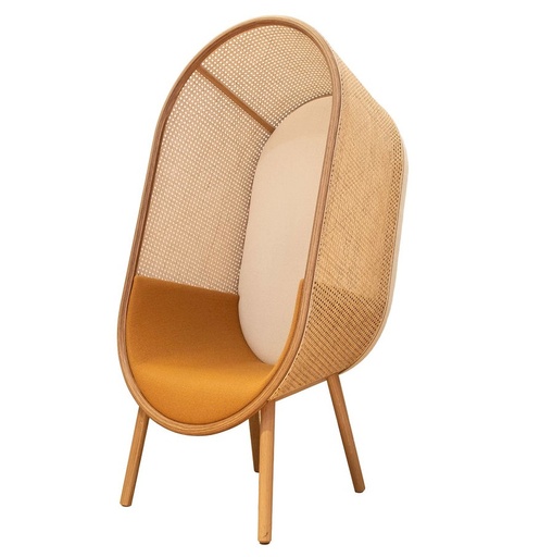 Cocoon Lounge Chair / Oak / Fabric Gabriel Mood-JAB Jungle mix