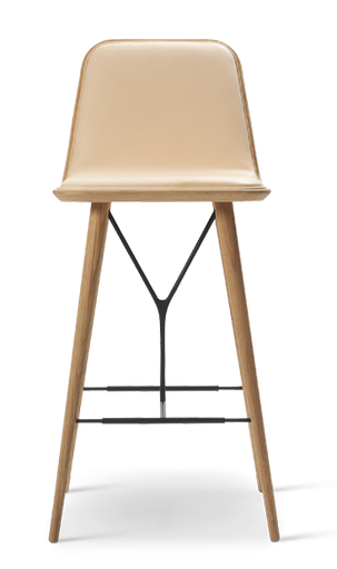 Spine Wood Base Barstool - Model 1731