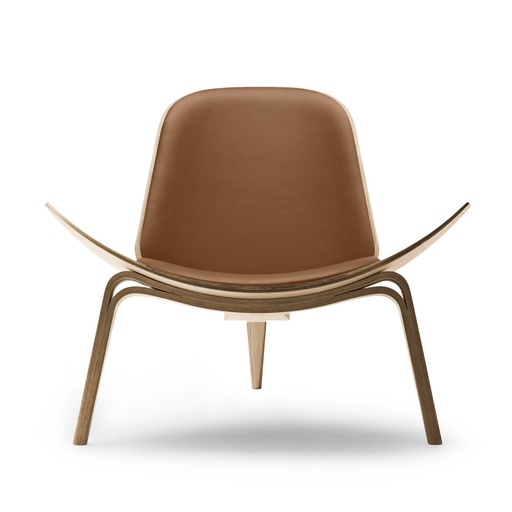 CH07 - Shell Chair / Oak oil / Leather Sif 98