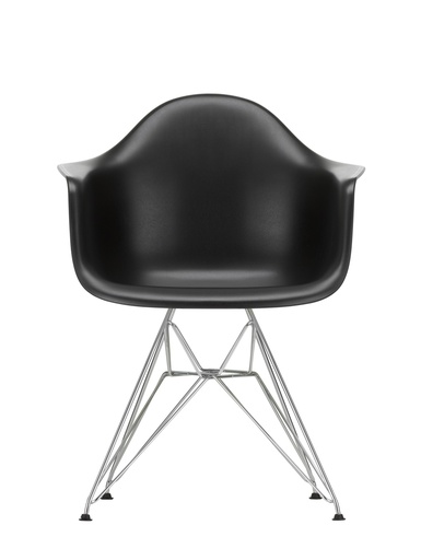 Eames Plastic Chair DAR / Chrome / Deep black (layby) Minara
