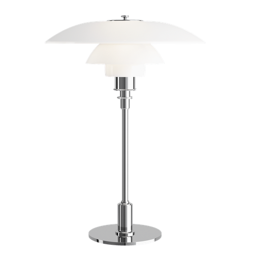 PH 3½-2½ Glass Table / Chrome