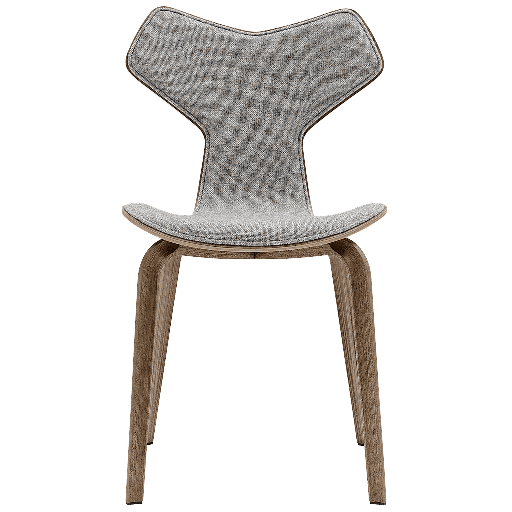 4130 - Grand Prix Chair Front upholstered-Coloured ash