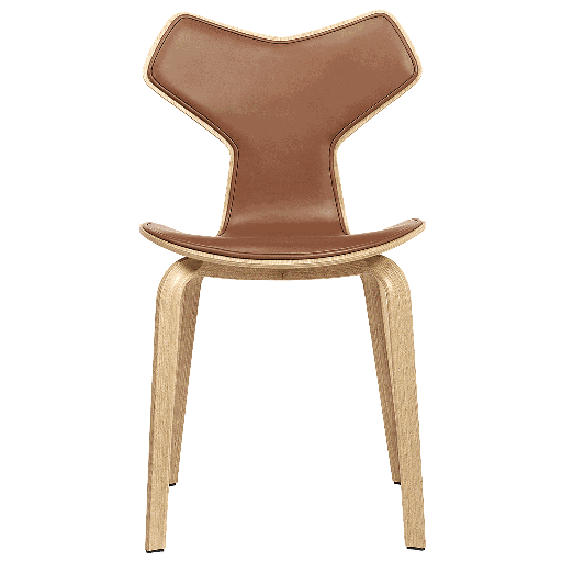 4130 - Grand Prix Chair Front upholstered-Oak and Walnut